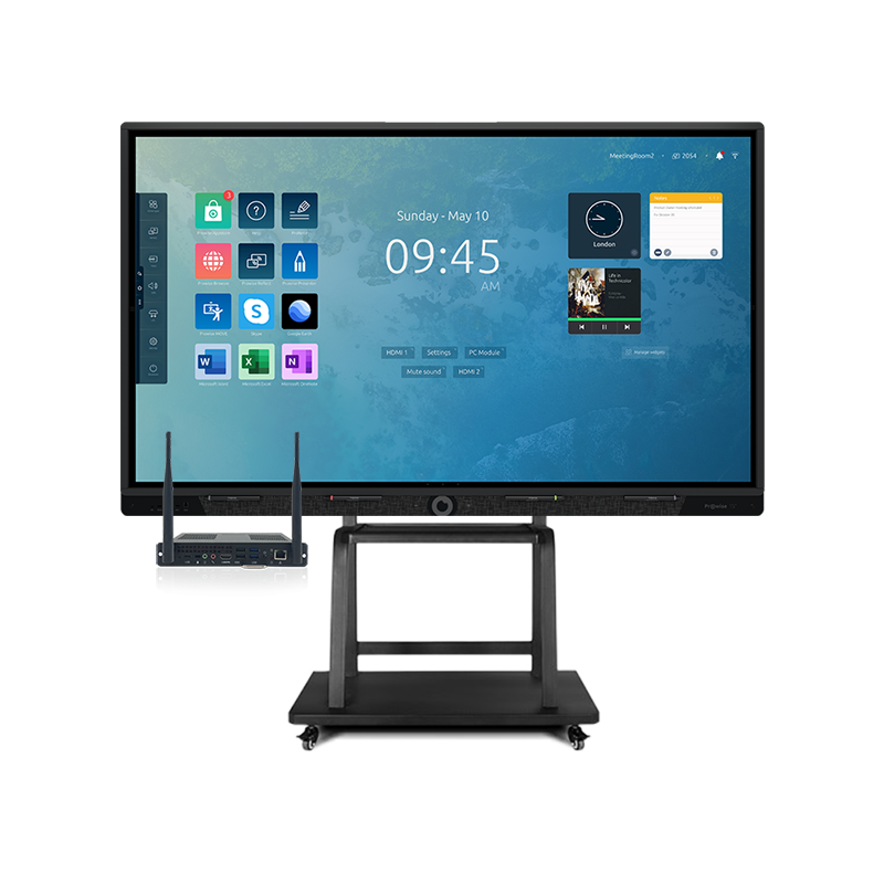 Інтерактивна панель Prowise Touchscreen Ten G2 65", комп. модуль OPS (i5-13Gen/8/256/W11Pro) (WB508256), мобільний стенд